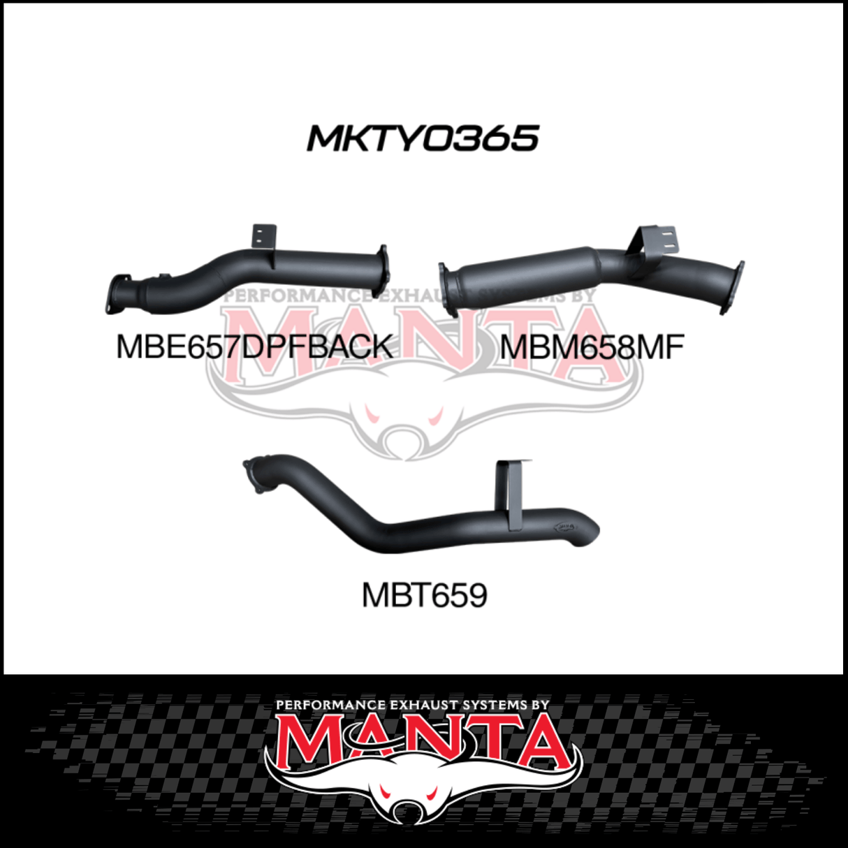 MANTA 4" DPF BACK EXHAUST SYSTEM FITS TOYOTA LANDCRUISER VDJ76R 4.5L V8 2016-2025