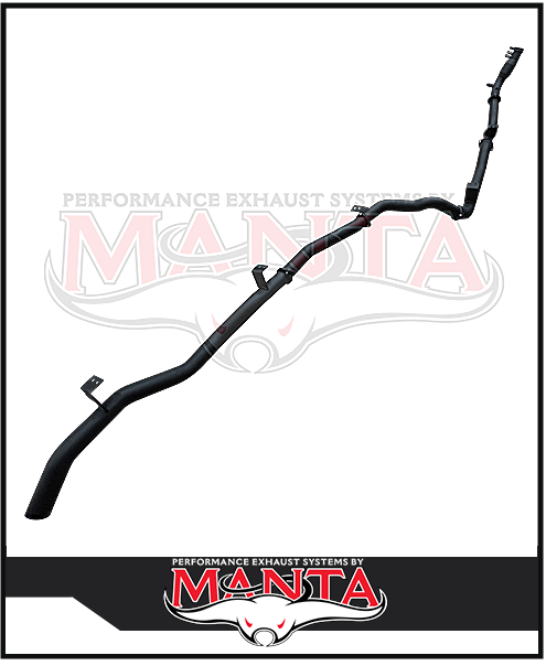 MANTA 3" DPF BACK EXHAUST SYSTEM FITS TOYOTA LANDCRUISER GDJ79R 2.8L 4CYL 10/2023-ON