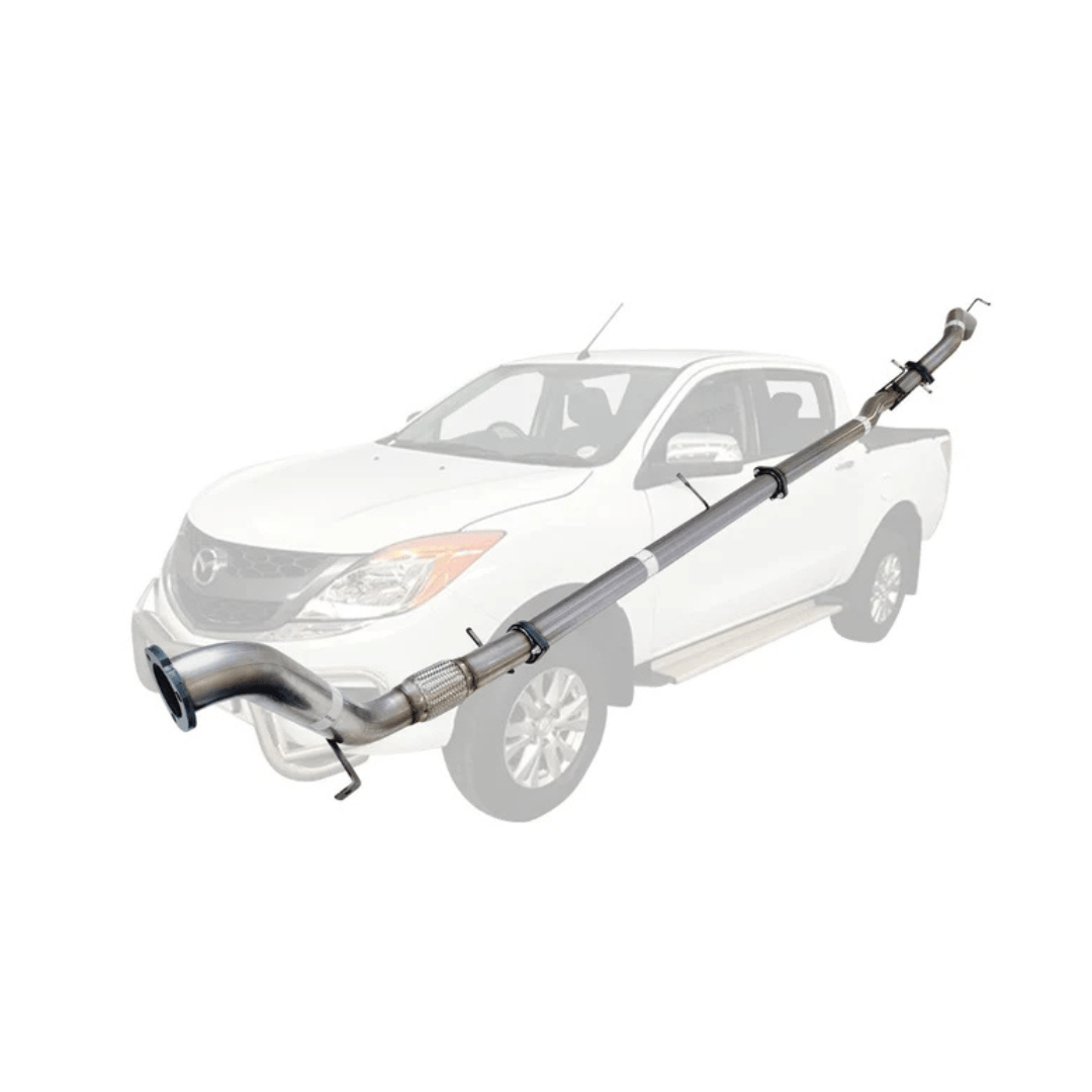 PERFORM-EX 3" STAINLESS STEEL TURBO BACK EXHAUST SYSTEM FITS MAZDA BT-50 3.2L 5CYL 2011-2016