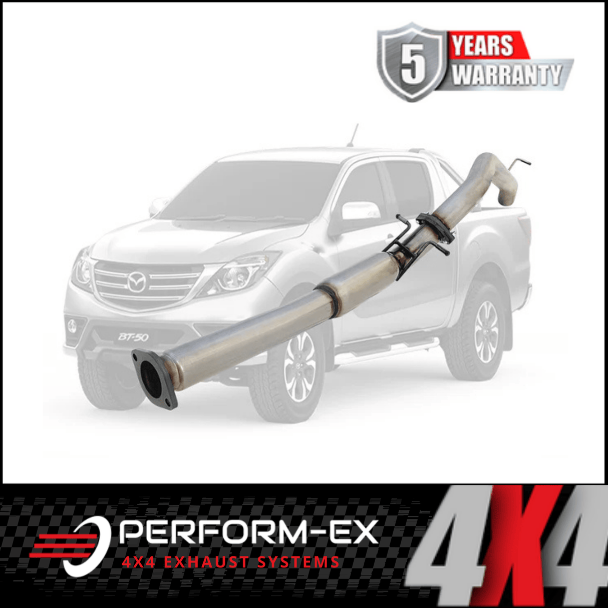 PERFORM-EX 3" STAINLESS STEEL DPF BACK EXHAUST SYSTEM FITS MAZDA BT-50 UR 3.2L TD 2016-6/2020