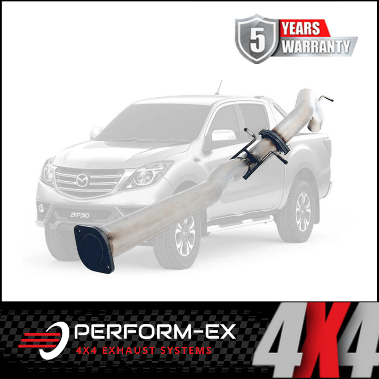 PERFORM-EX 3" STAINLESS STEEL DPF BACK EXHAUST SYSTEM FITS MAZDA BT-50 UR 3.2L TD 2016-6/2020