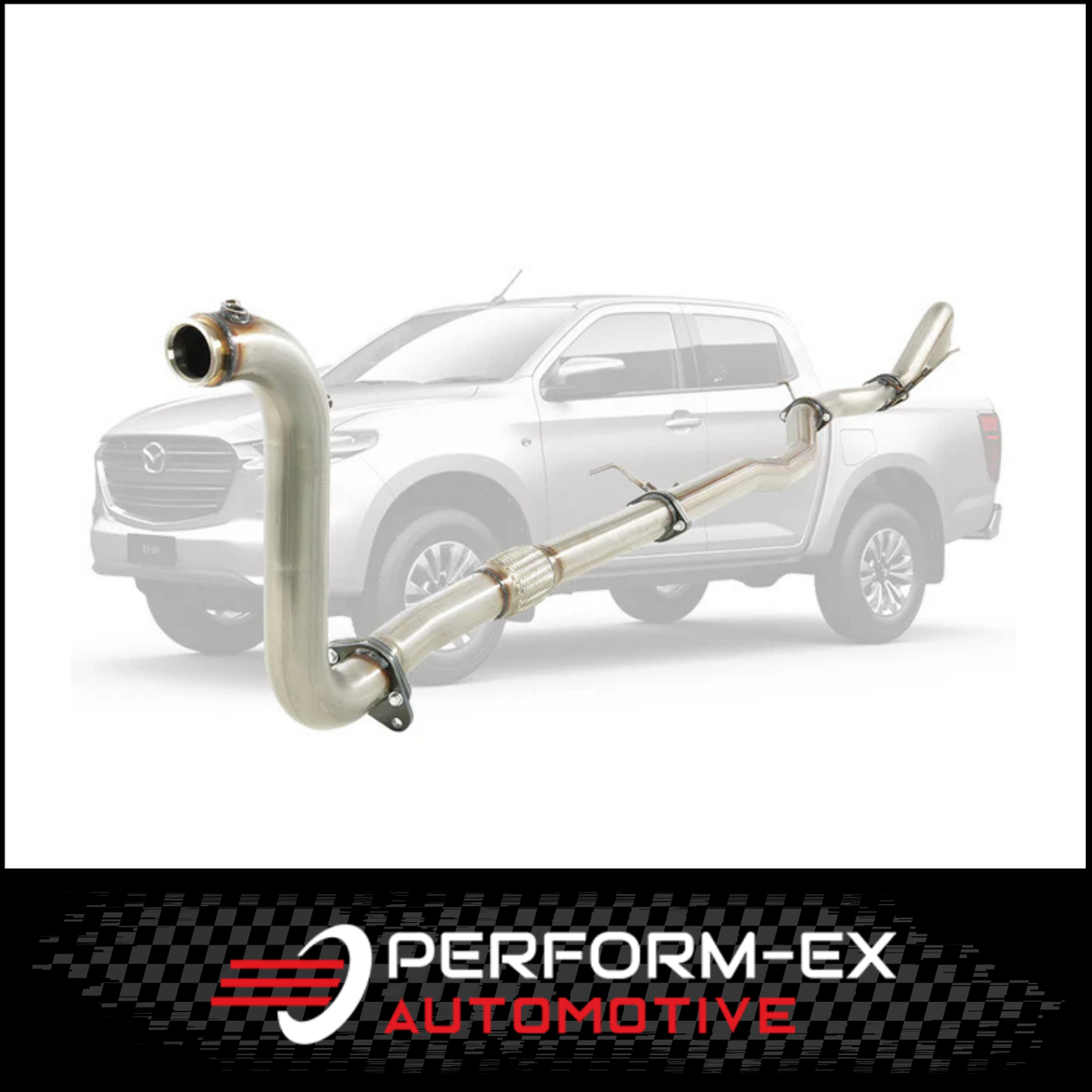 PERFORM-EX 3" STAINLESS STEEL TURBO BACK EXHAUST SYSTEM (DPF DELETE) FITS MAZDA BT-50 RG 3.0L 4CYL 7/2020-ON