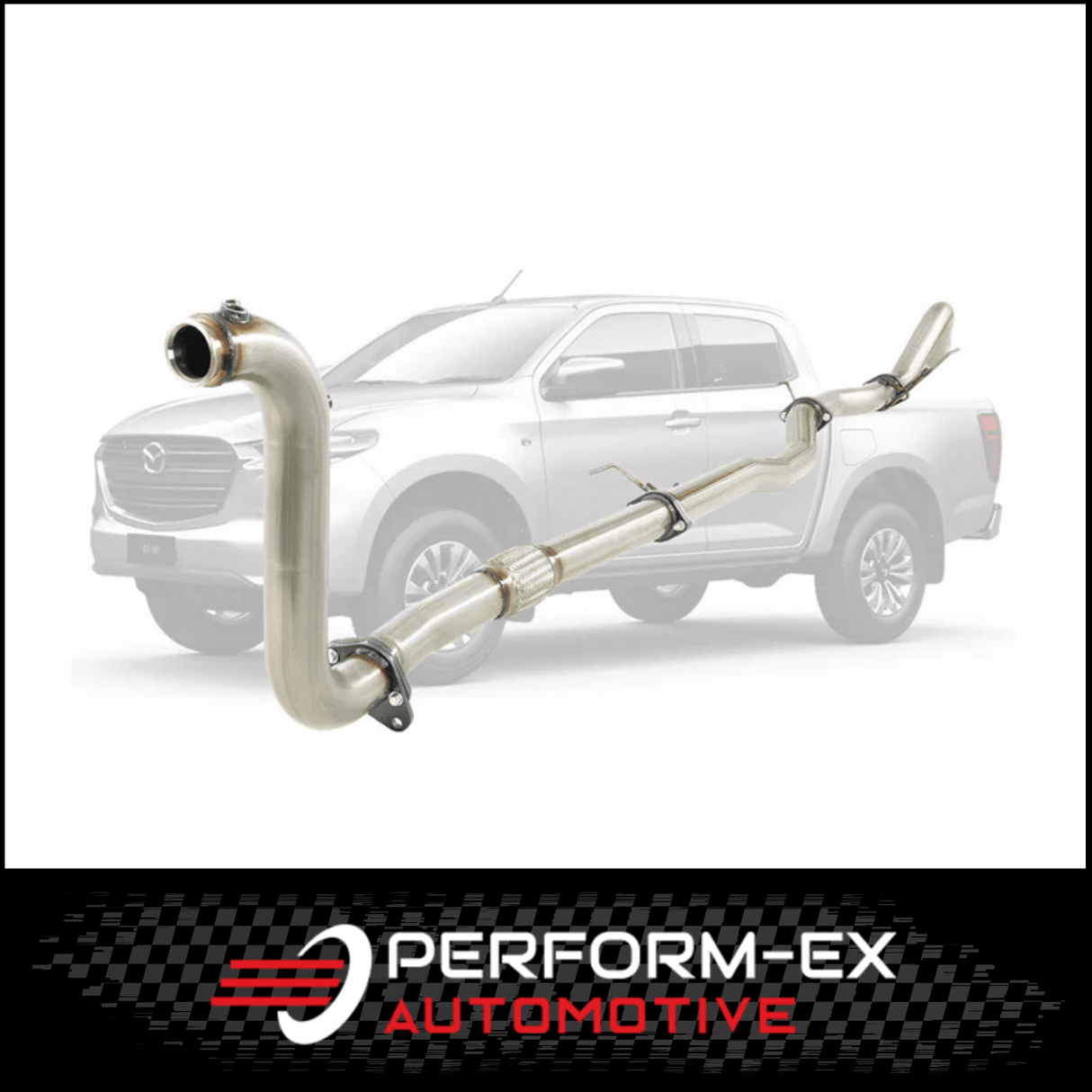 PERFORM-EX 3" STAINLESS STEEL TURBO BACK EXHAUST SYSTEM (DPF DELETE) FITS MAZDA BT-50 RG 3.0L 4CYL 7/2020-ON
