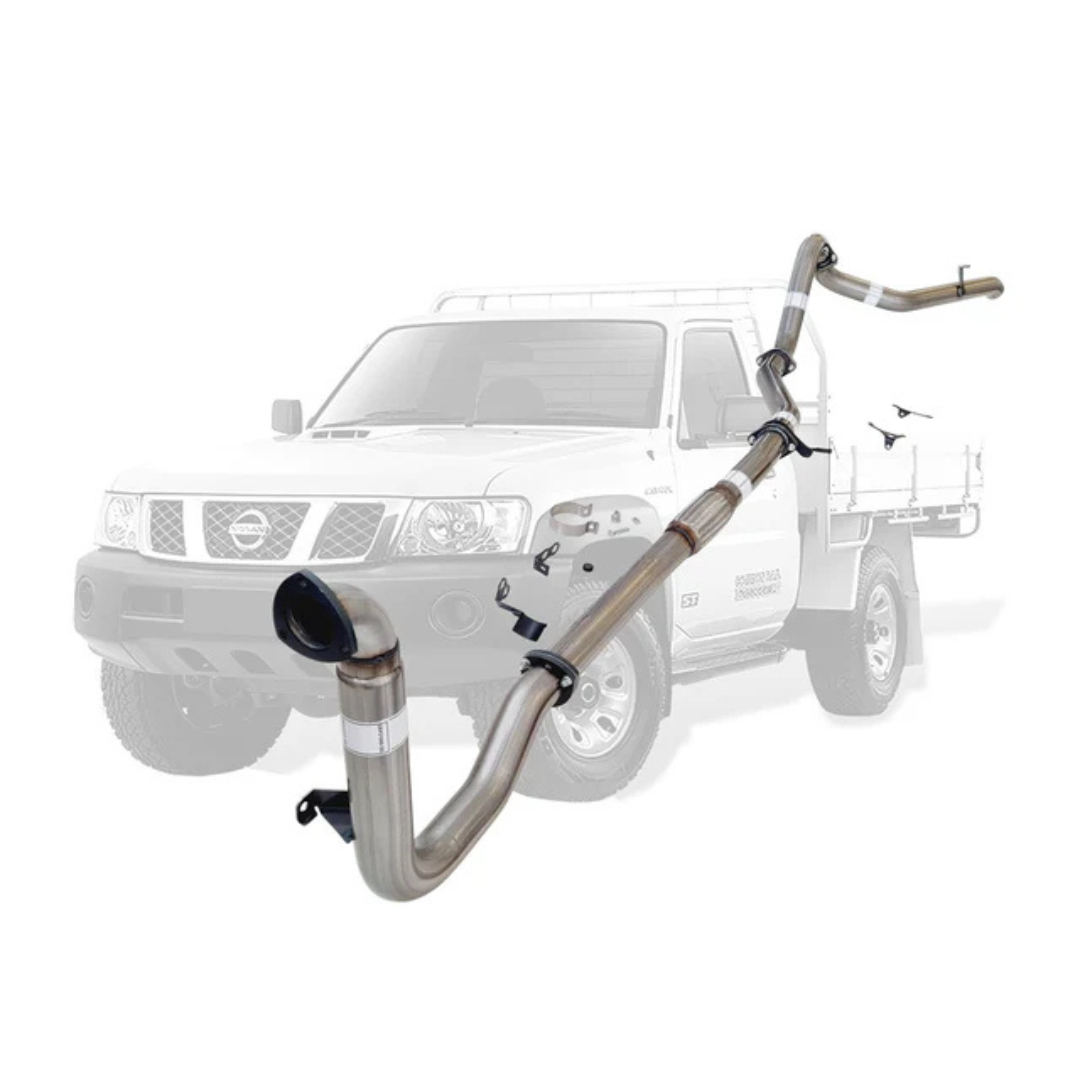PERFORM-EX 3" STAINLESS STEEL TURBO BACK EXHAUST SYSTEM FITS NISSAN PATROL Y61 GU 3.0L TD UTE 2000-2016 - NO CAT/PIPE ONLY (N