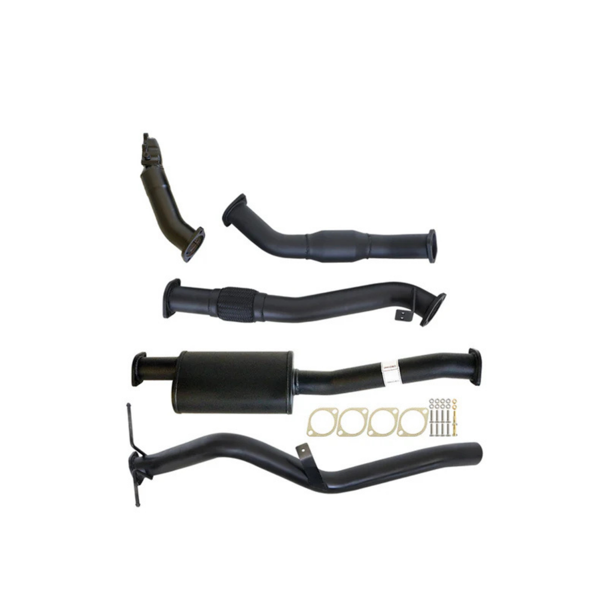PERFORM-EX 3" TURBO BACK EXHAUST FITS NISSAN NAVARA D22 3.0L ZD30 2001-2006 - CAT/MUFFLER (NI213-MC)