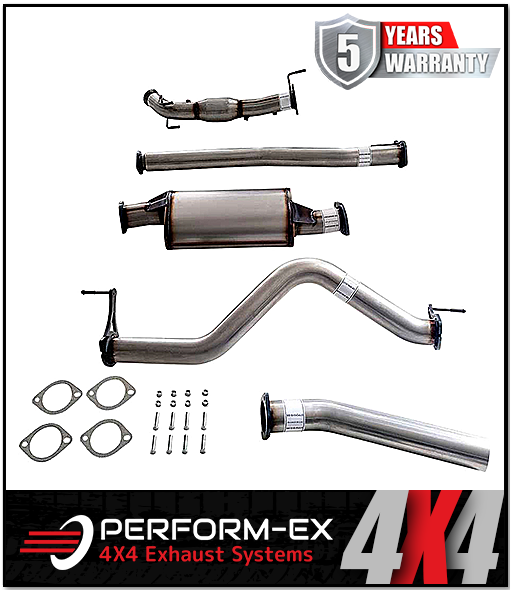 PERFORM-EX 3" STAINLESS STEEL TURBO BACK EXHAUST SYSTEM FITS NISSAN NAVARA D23 NP300 2.3L TD 4CYL 2015-ON - CAT/MUFFLER (NI22
