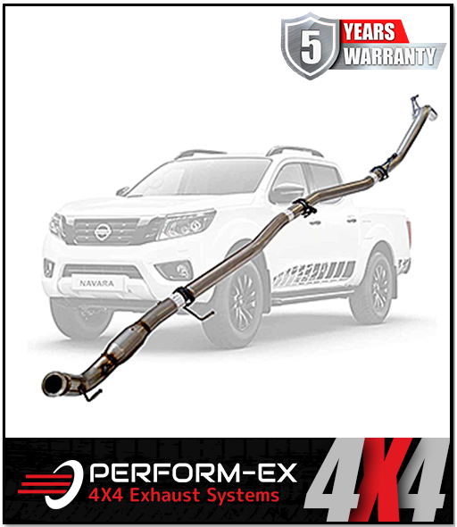 PERFORM-EX 3" STAINLESS STEEL TURBO BACK EXHAUST SYSTEM FITS NISSAN NAVARA D23 NP300 2.3L TD 4CYL 2015-ON - CAT/PIPE ONLY (NI