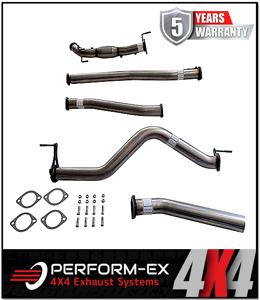 PERFORM-EX 3" STAINLESS STEEL TURBO BACK EXHAUST SYSTEM FITS NISSAN NAVARA D23 NP300 2.3L TD 4CYL 2015-ON - CAT/PIPE ONLY (NI