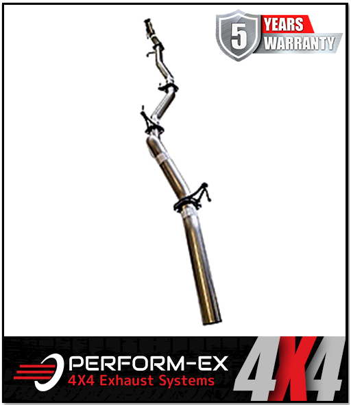 PERFORM-EX 3" STAINLESS STEEL TURBO BACK EXHAUST FITS NISSAN NAVARA D23 NP300 2.3L TD 4CYL 2015-ON - NO CAT/PIPE ONLY (NI221-POSS)