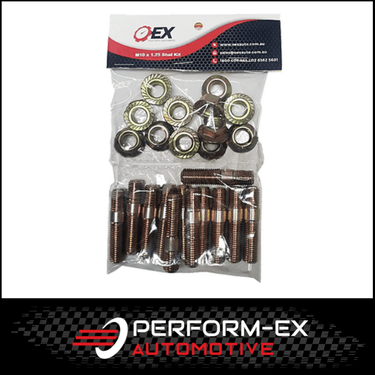 EXHAUST MANIFOLD STUD & NUT KIT FITS TOYOTA LANDCRUISER FZJ80R 4.5L 1FZ
