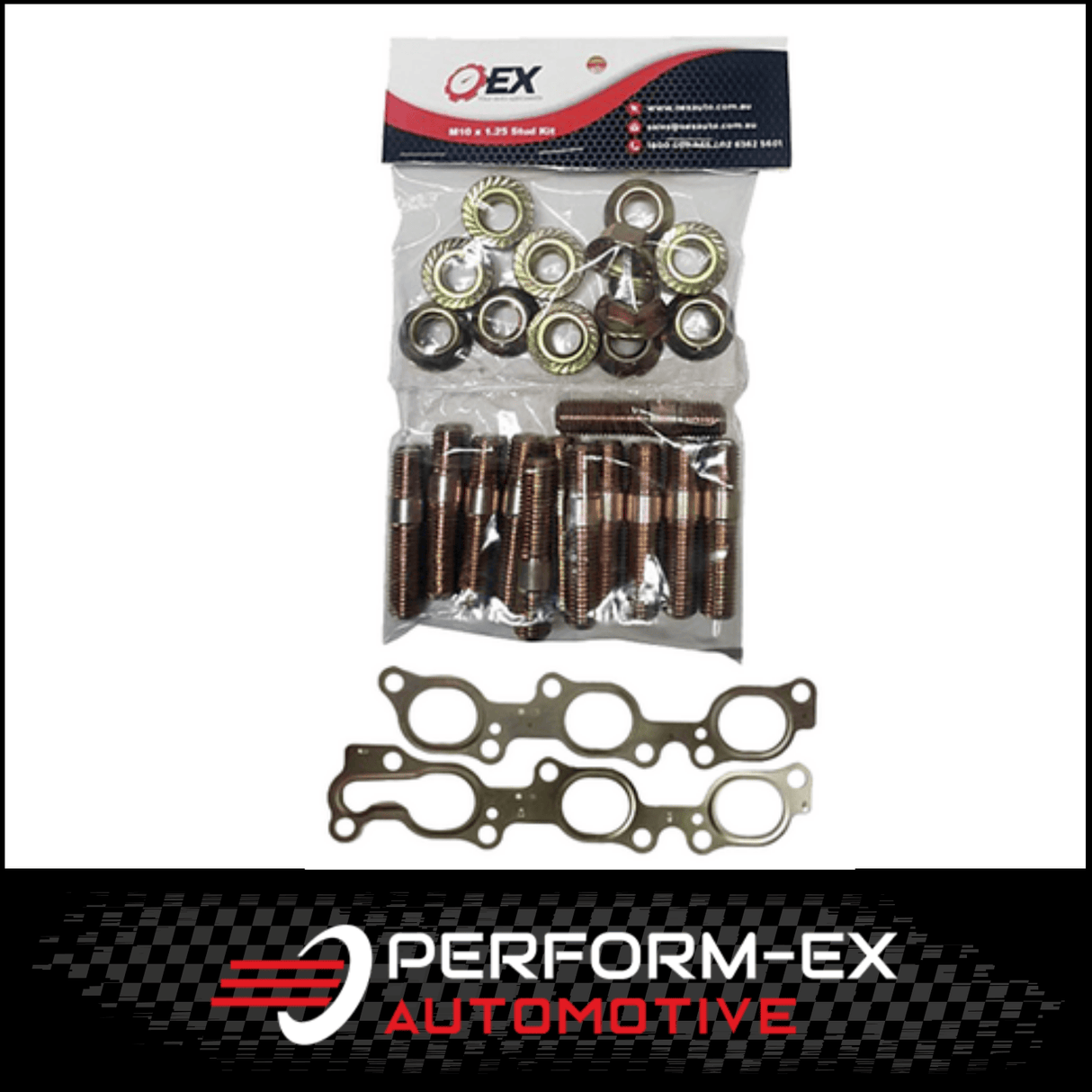 EXHAUST MANIFOLD GASKET, STUD & NUT KIT FITS TOYOTA LANDCRUISER FZJ80R 4.5L 1FZ