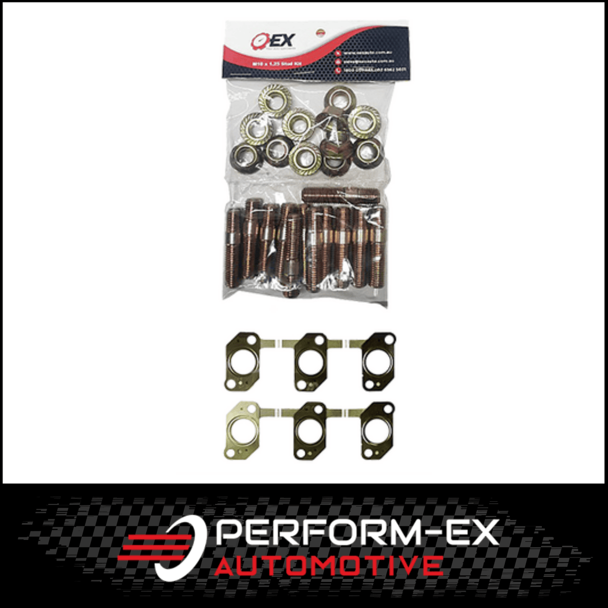 EXHAUST MANIFOLD GASKET, STUD & NUT KIT FITS TOYOTA LANDCRUISER HZJ78R 4.2L 1HZ