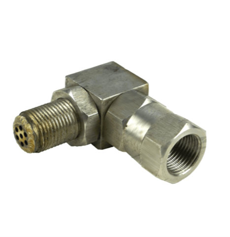 OXYGEN SENSOR O2 ADAPTOR WITH CAT CONVERTER - CHECK ENGINE LIGHT FIX - 90 DEGREE (EURO 5)