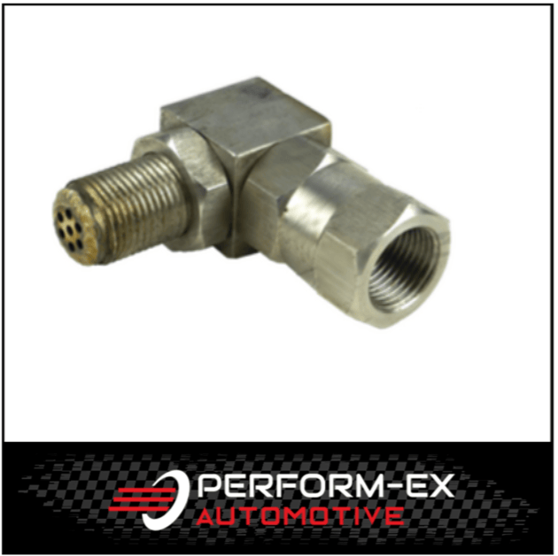 OXYGEN SENSOR O2 ADAPTOR WITH CAT CONVERTER - CHECK ENGINE LIGHT FIX - 90 DEGREE (EURO 5)