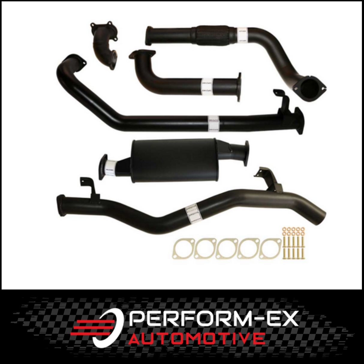 PERFORM-EX 3" TURBO BACK EXHAUST WITH NO CAT/MUFFLER FITS TOYOTA LANDCRUISER HDJ79R 1999-2007