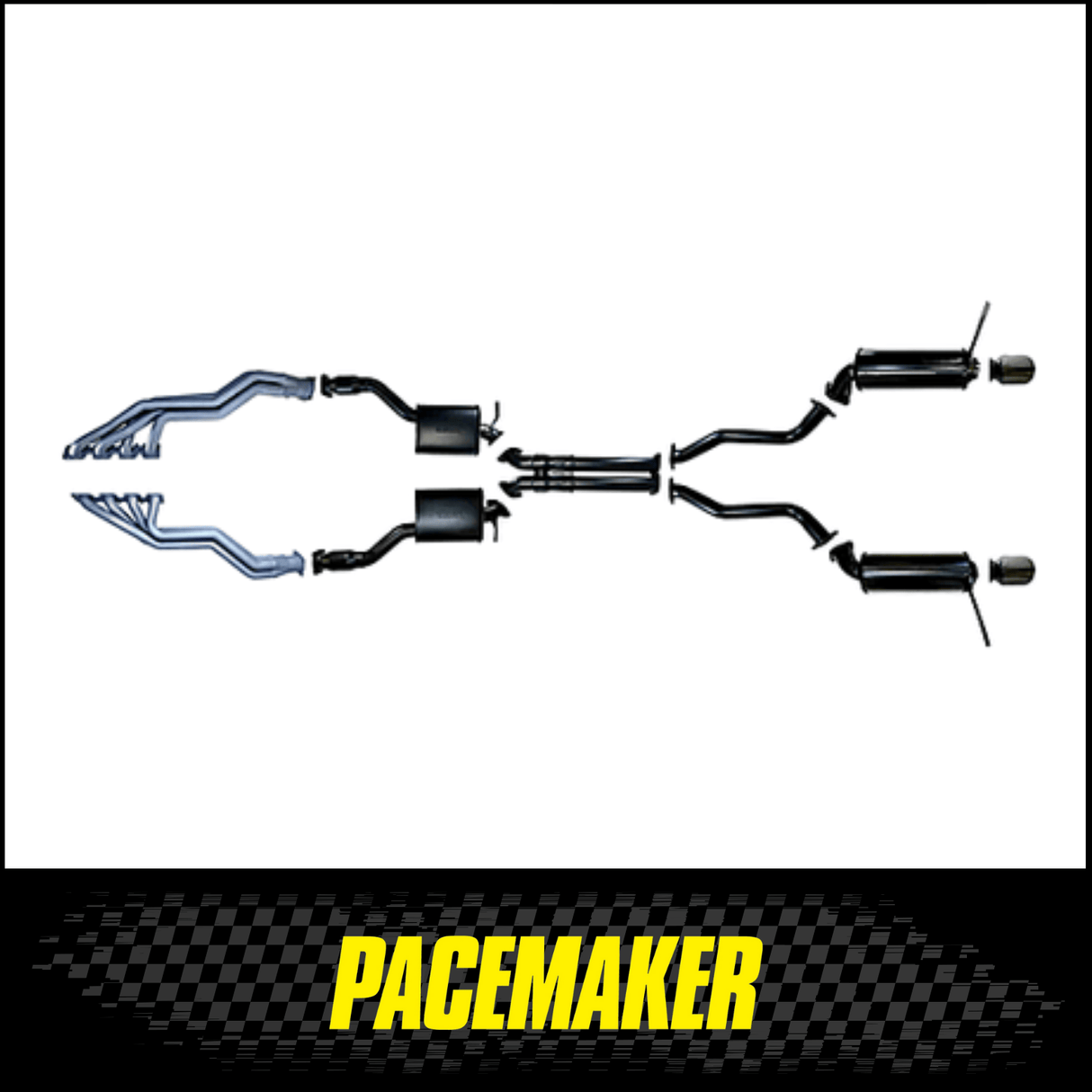 PACEMAKER HEADERS, CATS AND 3in CATBACK EXHAUST SYSTEM FITS JEEP GRAND CHEROKEE WK2 SRT8 6.4L V8 2012-2021 (PP2654-52)