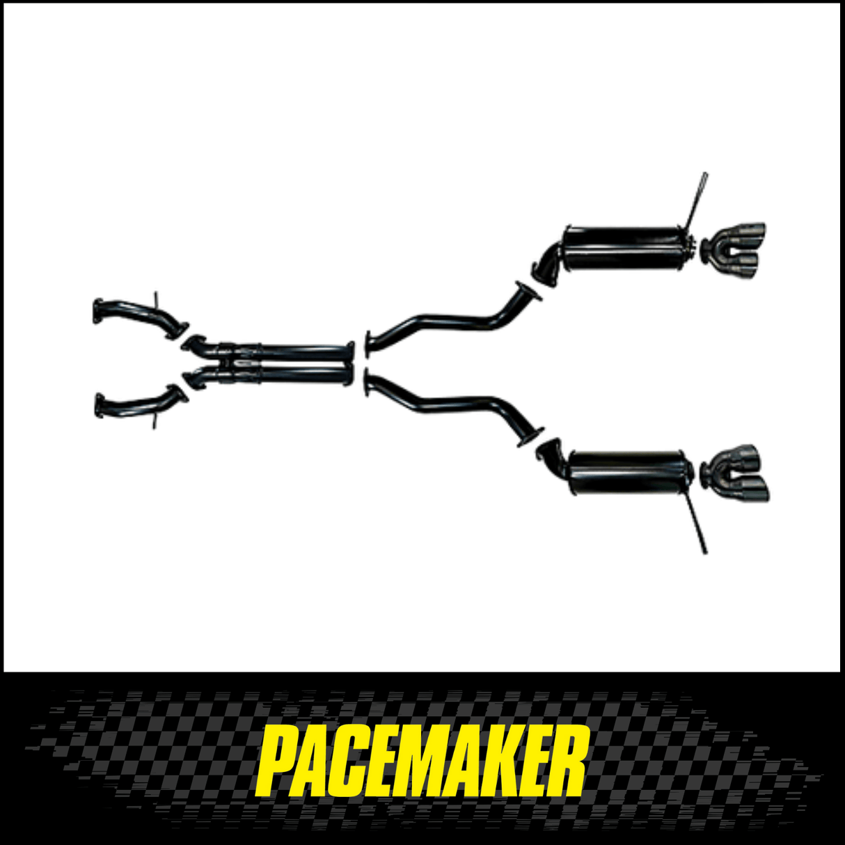 PACEMAKER 3in CATBACK EXHAUST SYSTEM FITS JEEP GRAND CHEROKEE WK2 TRACKHAWK 6.4L SUPERCHARGED V8 2018-2021 (PP2655-51)