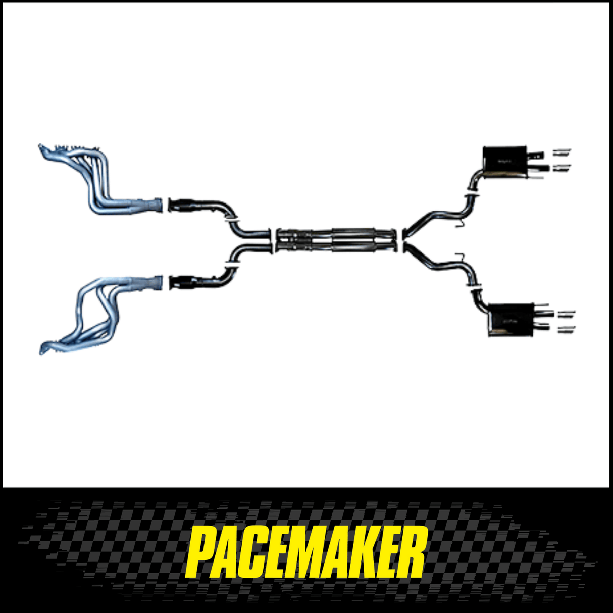 PACEMAKER CERAMIC COATED HEADERS, CATS AND 3in CATBACK EXHAUST FITS FORD MUSTANG FO S650 7TH GEN 5.0L V8 COYOTE 7/2023-ON (PP4182-57)
