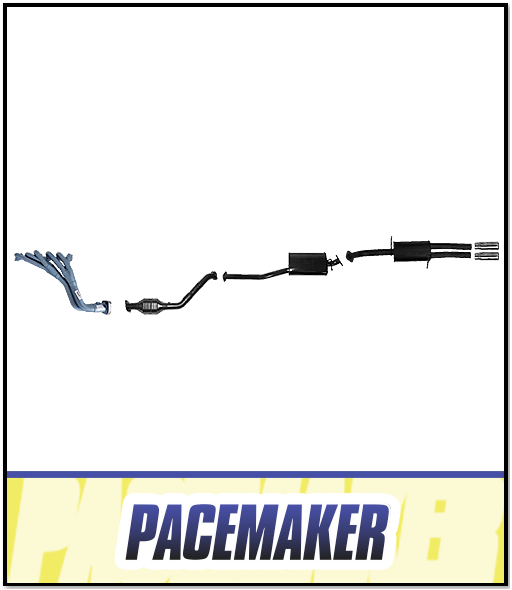 PACEMAKER EXTRACTORS, CAT & CATBACK EXHAUST SYSTEM FITS FORD FALCON BA BF FG 4.0L XL XLS UTE 10/2002-10/2016 (PP4490-07)
