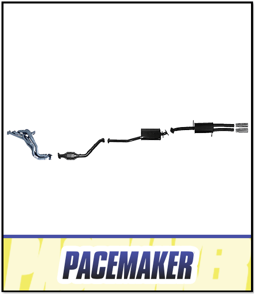 PACEMAKER EXTRACTORS, CAT & CATBACK EXHAUST SYSTEM FITS FORD FALCON BA BF FG 4.0L XR6 UTE 10/2002-10/2016 (PP4495-03)