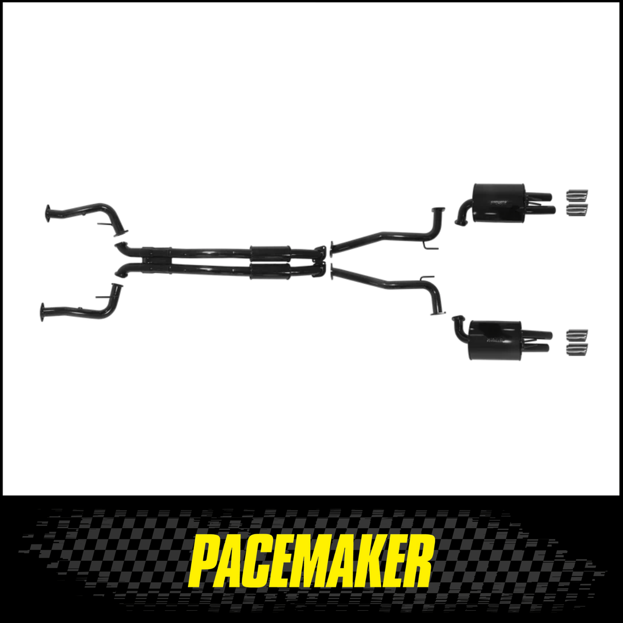 PACEMAKER TWIN 3" CAT BACK EXHAUST SYSTEM FITS HOLDEN COMMODORE VE 6.0L LS2 V8 SEDAN/WAGON 7/2006-3/2013 (PP5381-51)