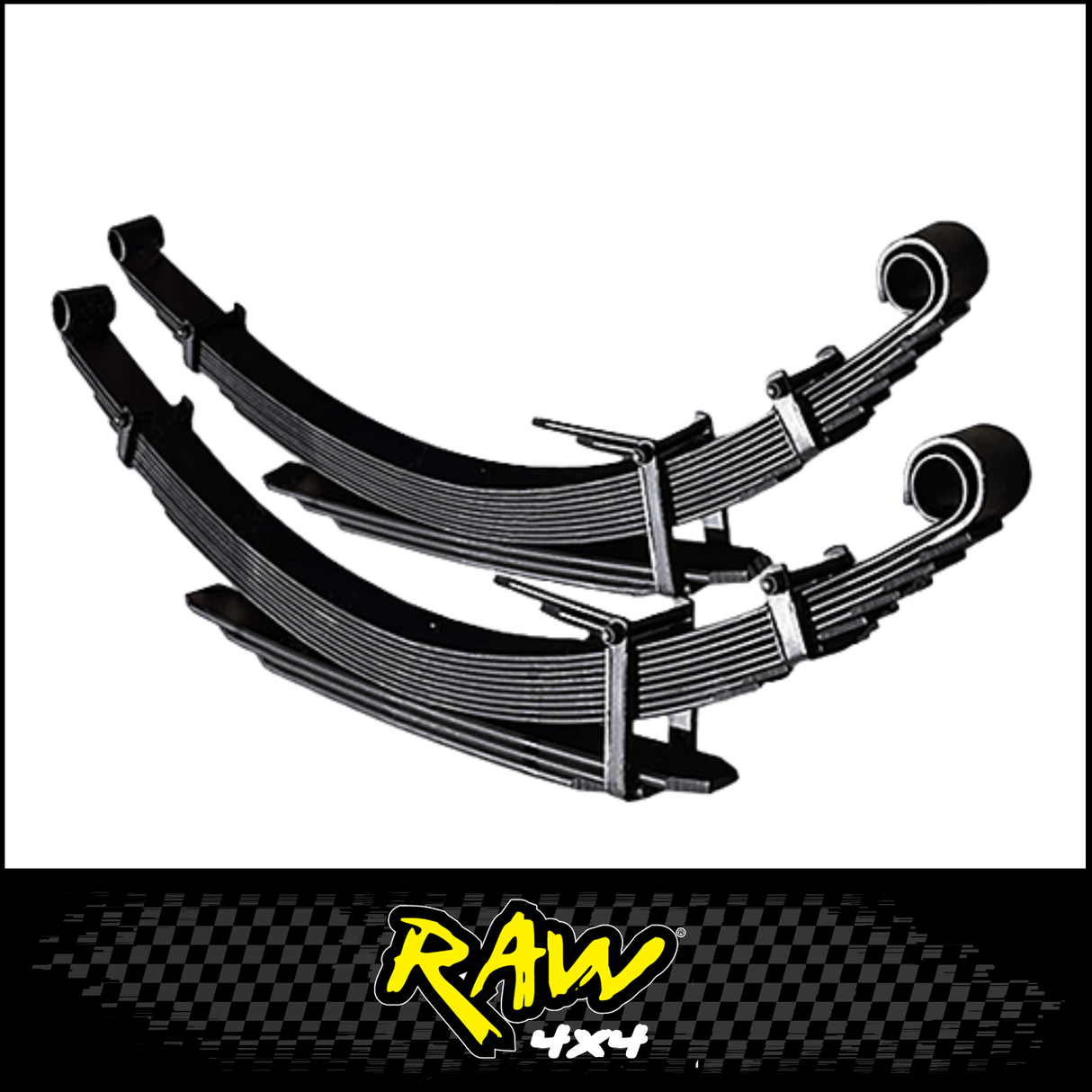 RAW 4X4 REAR 2" RAISED LEAF SPRINGS FITS TOYOTA LANDCRUISER VDJ79R 2012-2025 DUAL CAB (PAIR)