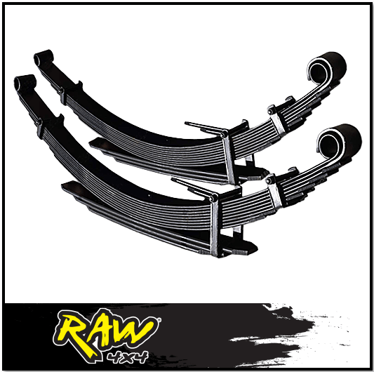 RAW 4X4 REAR 2" RAISED LEAF SPRINGS FITS TOYOTA HILUX KUN26R N70 3/2005-9/2015