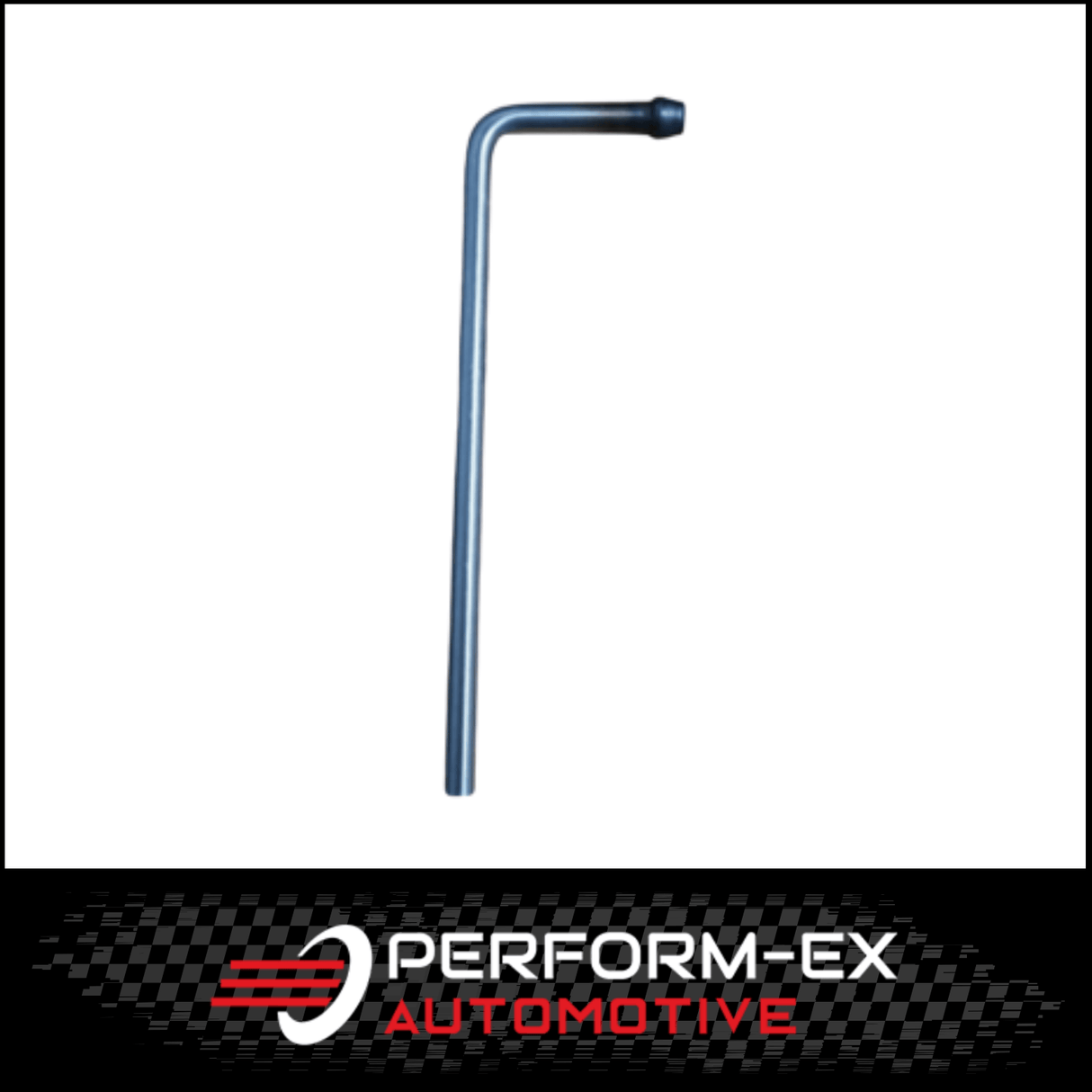 UNIVERSAL EXHAUST HANGER ROD 12MM X 300MM SINGLE HEAD 90° BEND STAINLESS STEEL