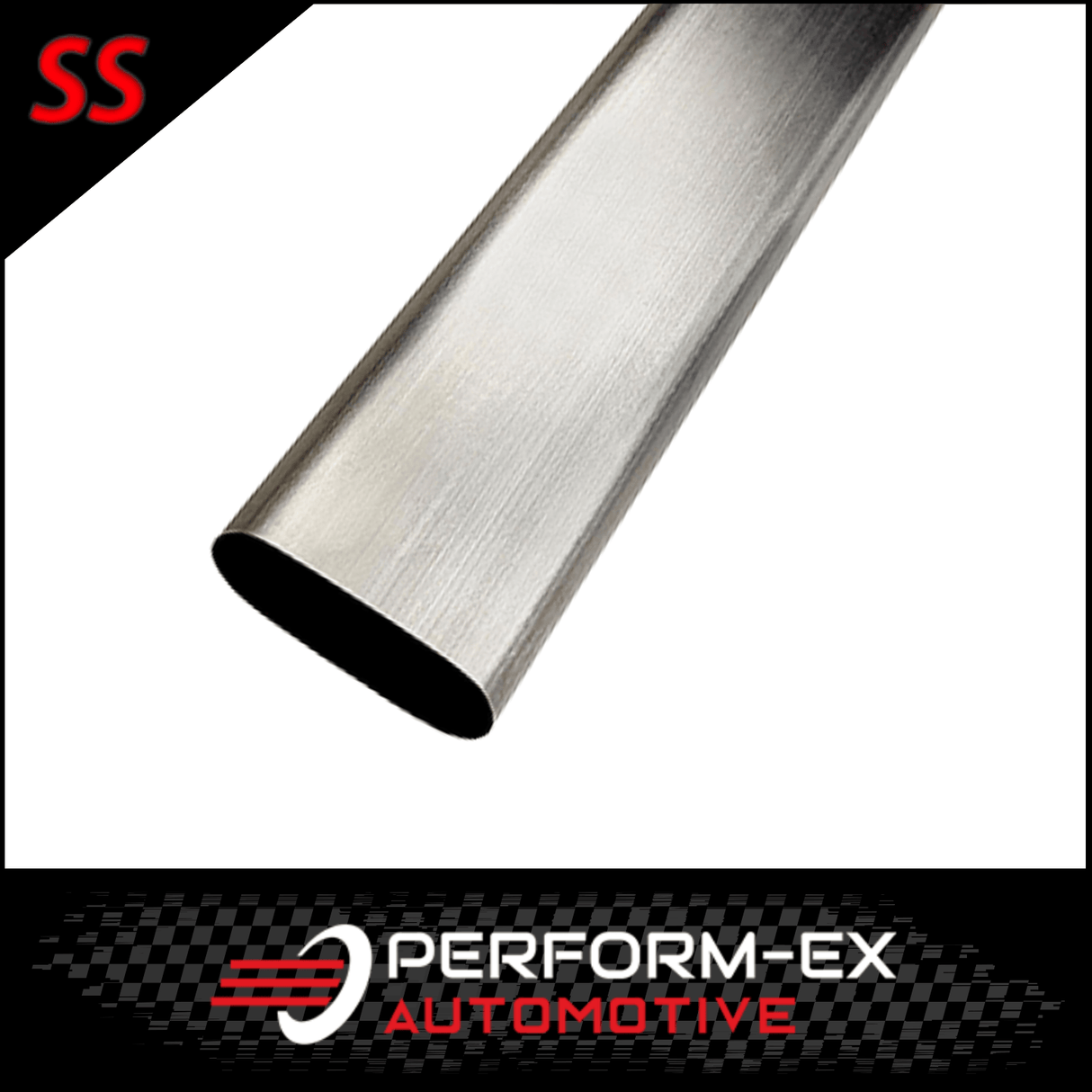 4" STAINLESS STEEL OVAL EXHAUST TUBE PIPE - 1MTR LENGTH (SOT400-304B)