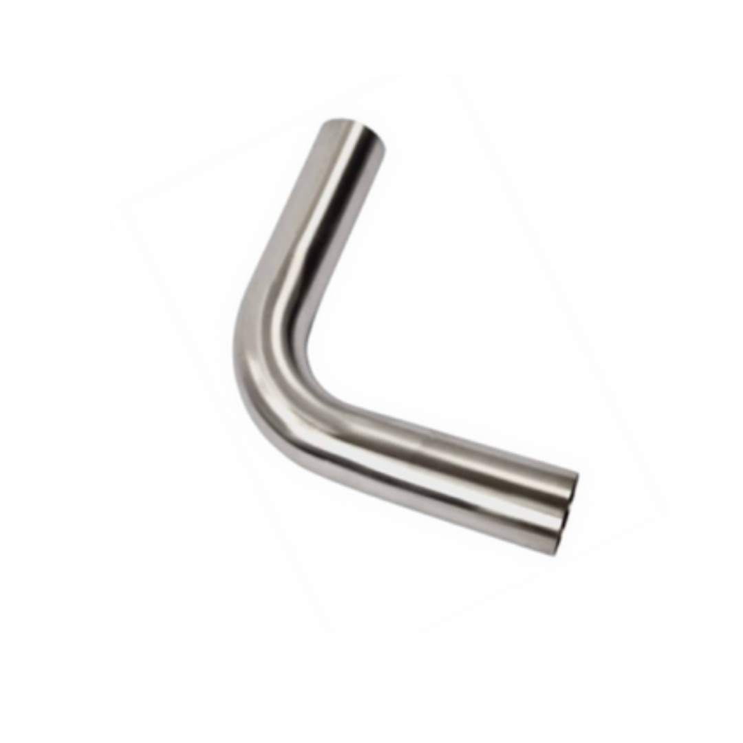 1.75" 44MM X 90 DEGREE MANDREL BEND 304 STAINLESS STEEL EXHAUST PIPE (SSB17590-304)