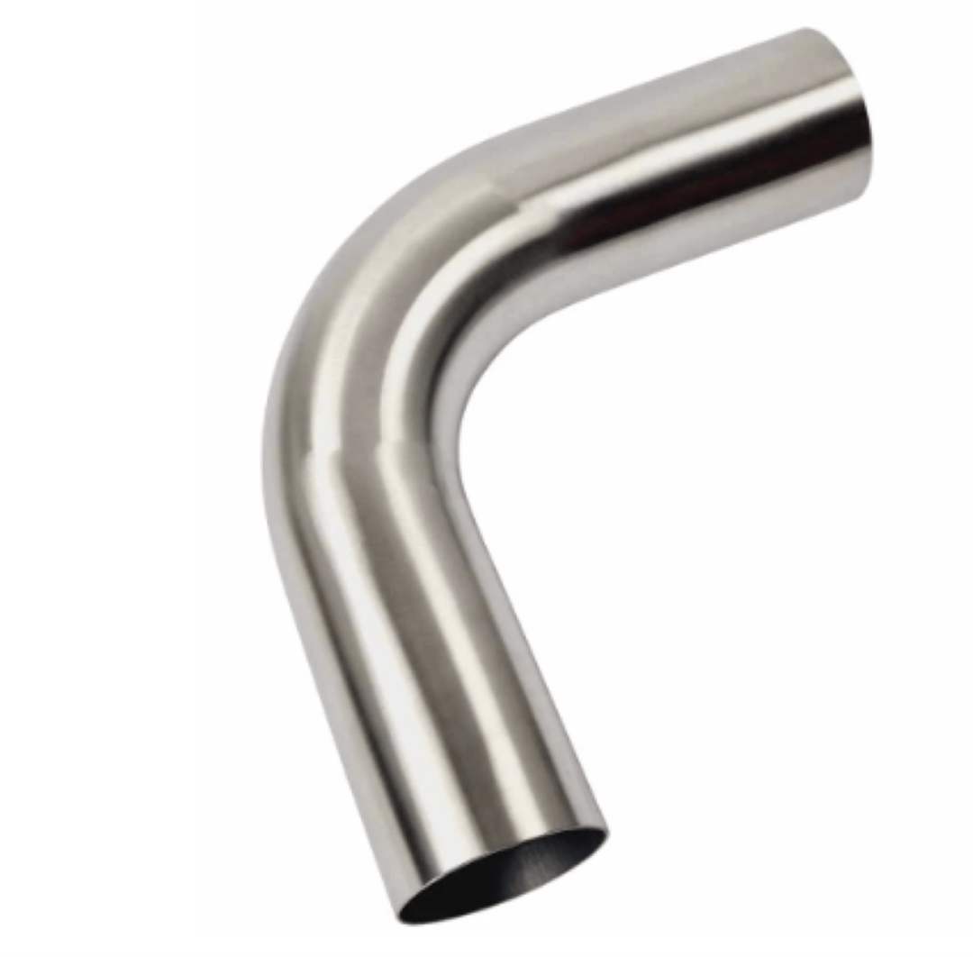 3" 76MM X 90 DEGREE MANDREL BEND 304 STAINLESS STEEL EXHAUST PIPE (SSB30090-304)