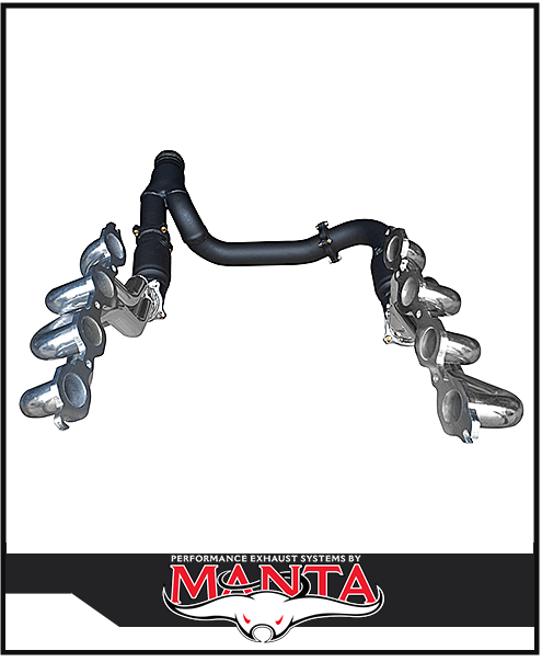 MANTA CERAMIC EXTRACTORS CATS & Y-PIPE KIT FITS CHEVROLET SILVERADO 1500 ZR1 ZR2 6.2L V8 (SSMKCH0007)