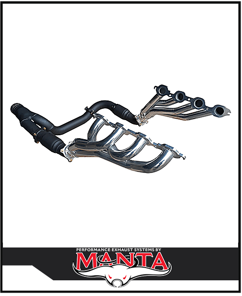 MANTA CERAMIC EXTRACTORS CATS & Y-PIPE KIT FITS CHEVROLET SILVERADO 1500 ZR1 ZR2 6.2L V8 (SSMKCH0007)