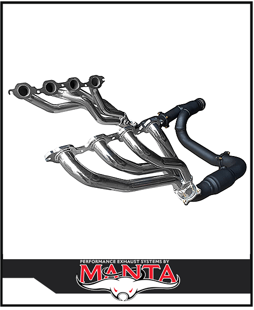 MANTA CERAMIC EXTRACTORS CATS & Y-PIPE KIT FITS CHEVROLET SILVERADO 1500 ZR1 ZR2 6.2L V8 (SSMKCH0007)
