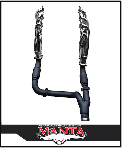 MANTA CERAMIC EXTRACTORS CATS & Y-PIPE KIT FITS CHEVROLET SILVERADO 1500 ZR1 ZR2 6.2L V8 (SSMKCH0007)