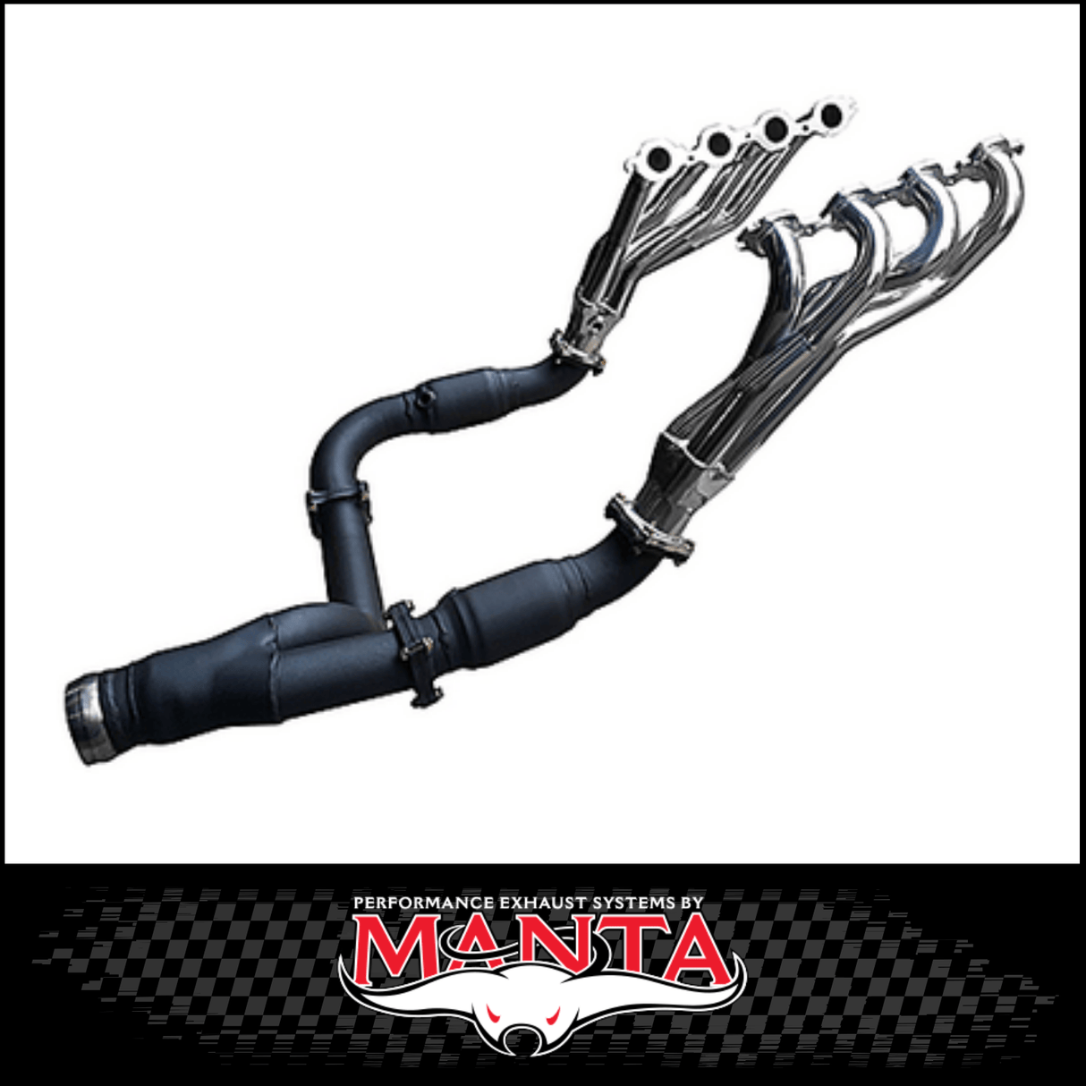 MANTA CERAMIC EXTRACTORS CATS & Y-PIPE KIT FITS CHEVROLET SILVERADO 1500 ZR1 ZR2 6.2L V8 (SSMKCH0007)