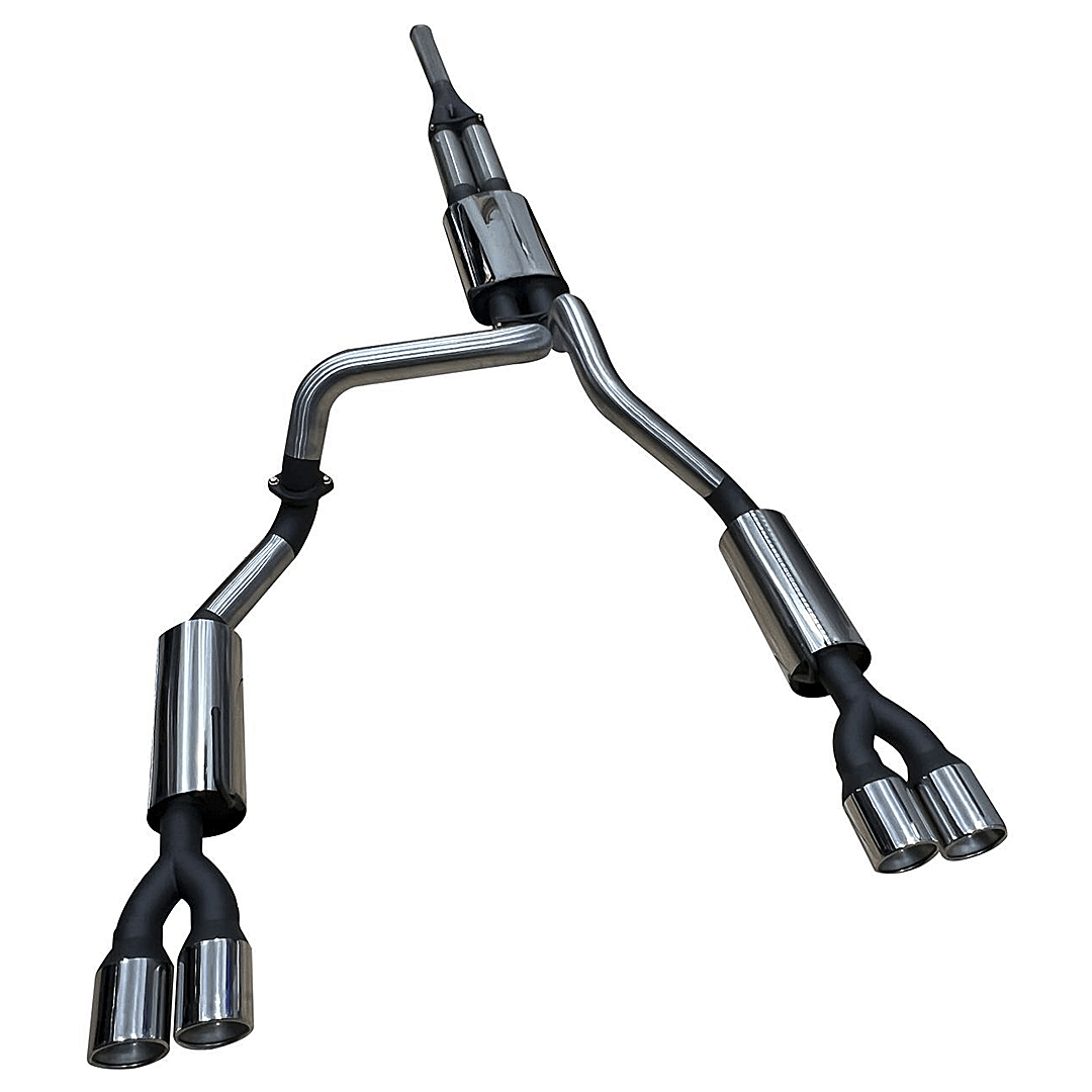 MANTA CATBACK EXHAUST SYSTEM WITH QUAD TIPS FITS CHEVROLET SILVERADO 1500 ZR1 6.2L V8 (SSMKCH0011)