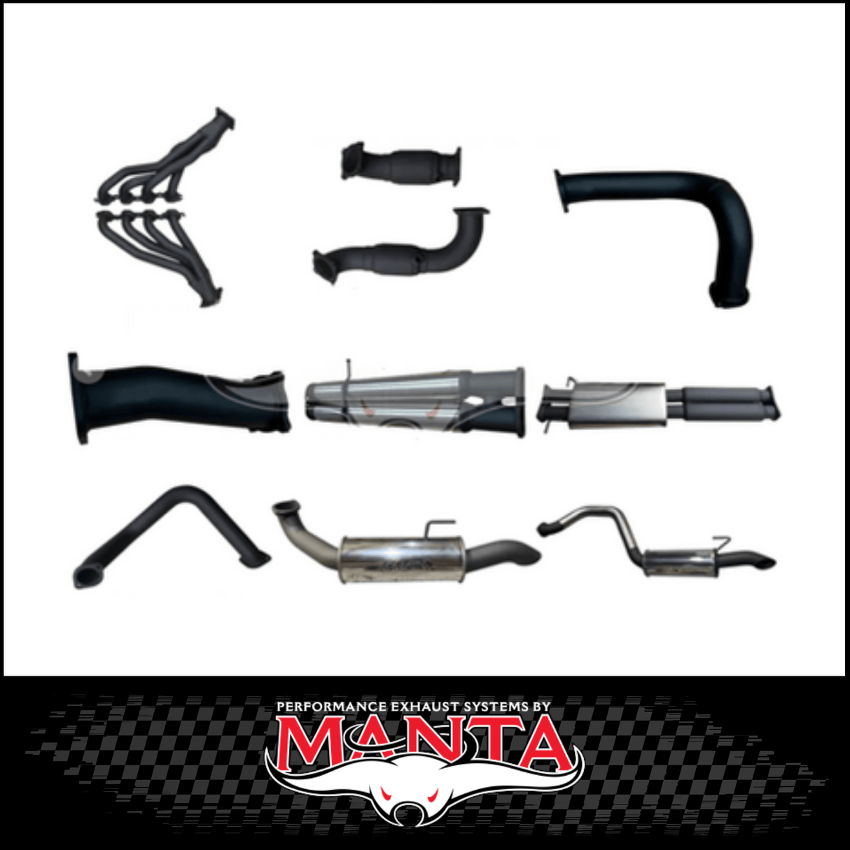 MANTA ENGINE BACK EXHAUST SYSTEM FITS CHEVROLET SILVERADO 1500 ZR2 6.2L V8 (SSMKCH0012)