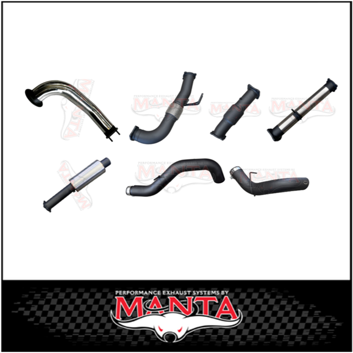 MANTA TURBO BACK 4" INTO 5" EXHAUST SYSTEM (DPF DELETE) FITS CHEVROLET SILVERADO 2500 HD LTZ 6.6L TD V8