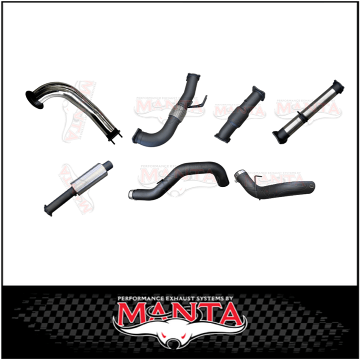 MANTA TURBO BACK 4" INTO 5" EXHAUST SYSTEM (DPF DELETE) FITS CHEVROLET SILVERADO 2500 HD LTZ 6.6L TD V8