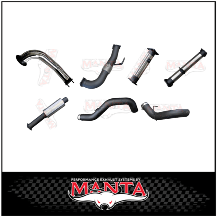 MANTA TURBO BACK 4" INTO 5" EXHAUST SYSTEM (DPF DELETE) FITS CHEVROLET SILVERADO 2500 HD LTZ 6.6L TD V8