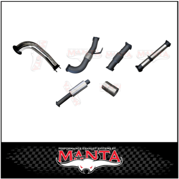 MANTA TURBO BACK 4" EXHAUST SYSTEM SUITS OEM TAILPIPE (DPF DELETE) FITS CHEVROLET SILVERADO 2500 HD LTZ 6.6L TD V8
