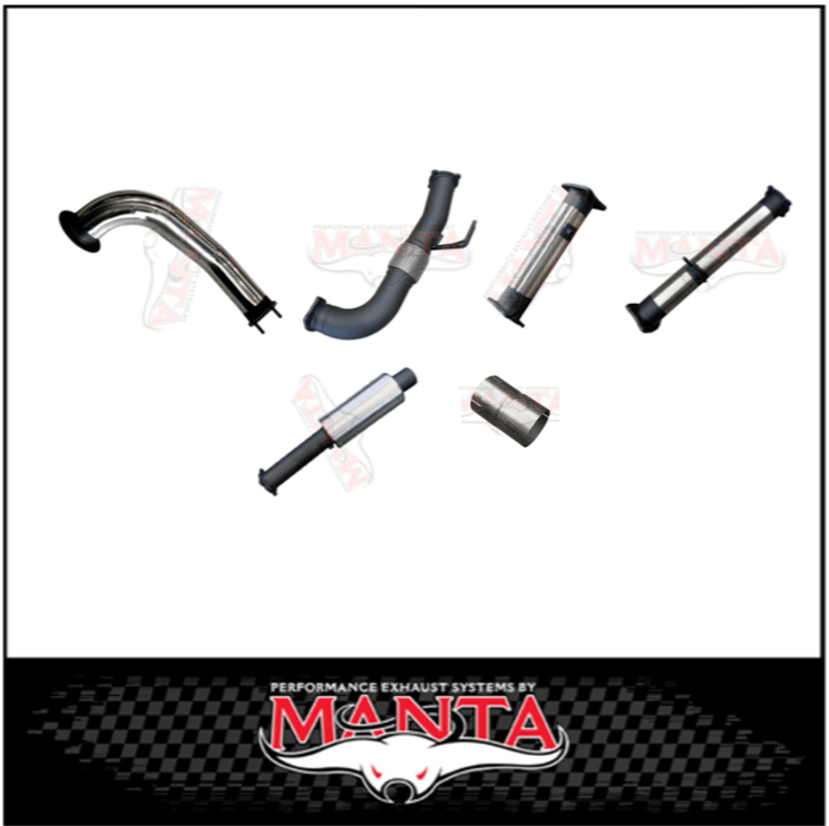 MANTA TURBO BACK 4" EXHAUST SYSTEM SUITS OEM TAILPIPE (DPF DELETE) FITS CHEVROLET SILVERADO 2500 HD LTZ 6.6L TD V8