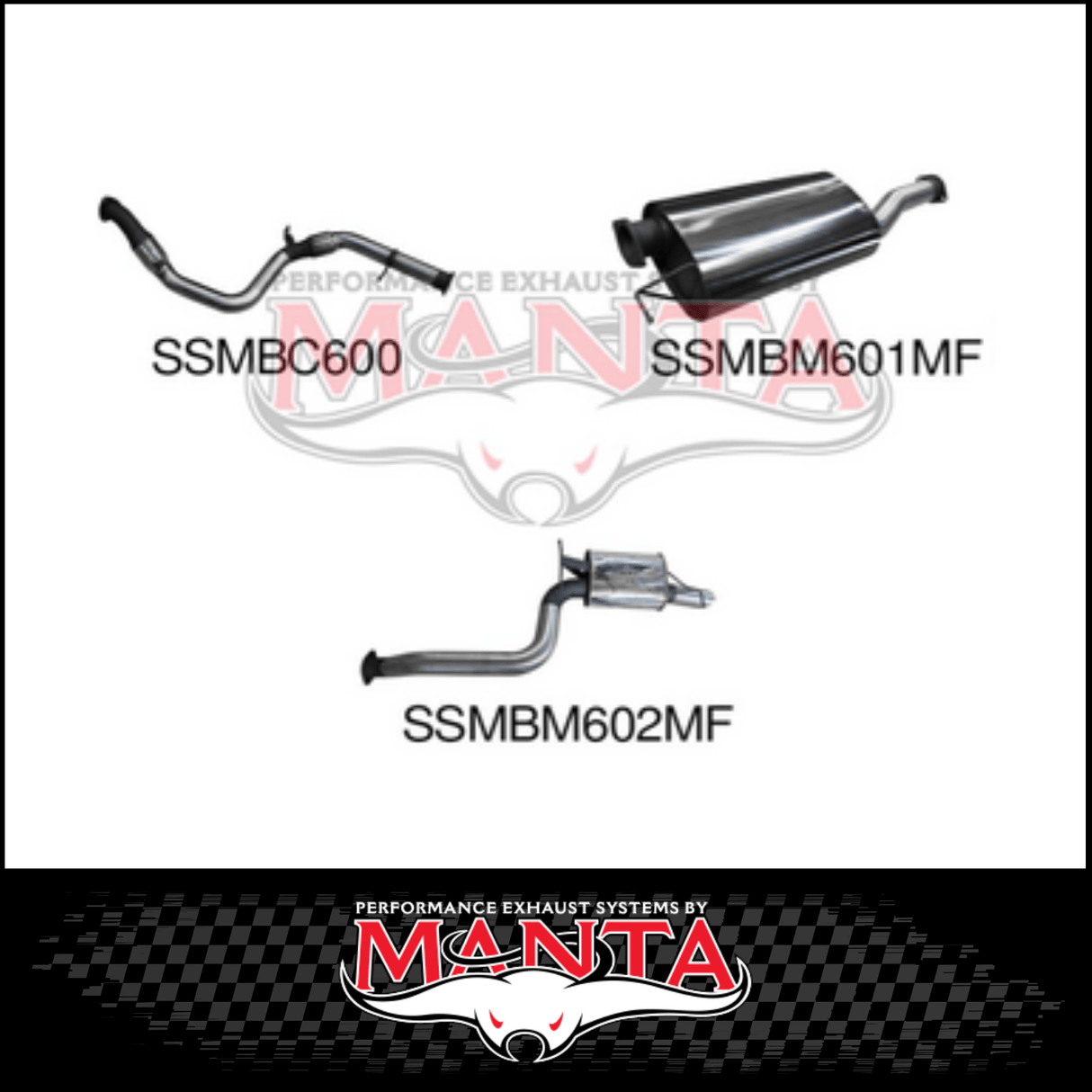 MANTA 3" STAINLESS STEEL TURBO BACK EXHAUST SYSTEM FITS FORD TERRITORY SZ 2.7L TD (SSMKFD0019)