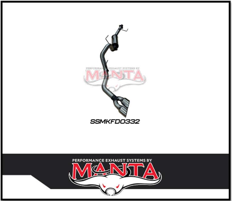 MANTA 3" CAT BACK EXHAUST SYSTEM FITS FORD F150 3.5L V6 SWB & LWB 2023-ON (SSMKFD0332)