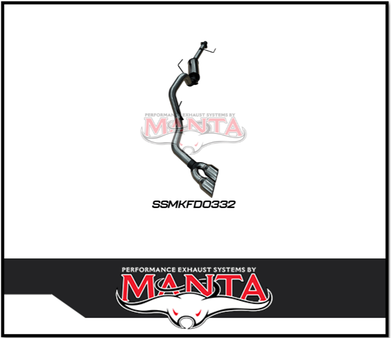 MANTA 3" CAT BACK EXHAUST SYSTEM FITS FORD F150 3.5L V6 SWB & LWB 2023-ON (SSMKFD0332)
