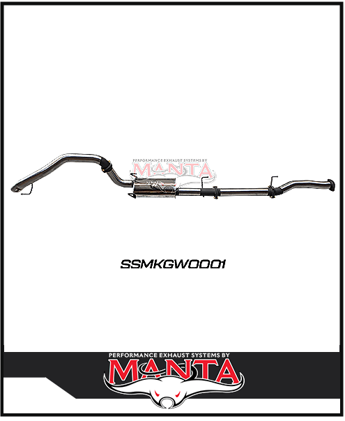 MANTA 3" STAINLESS STEEL CAT BACK EXHAUST SYSTEM FITS GWM TANK 300 2.0L 4CYL 2023-ON (SSMKGW0001)