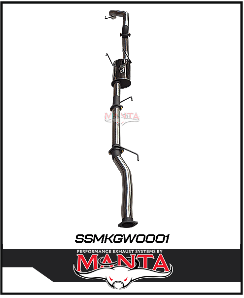 MANTA 3" STAINLESS STEEL CAT BACK EXHAUST SYSTEM FITS GWM TANK 300 2.0L 4CYL 2023-ON (SSMKGW0001)