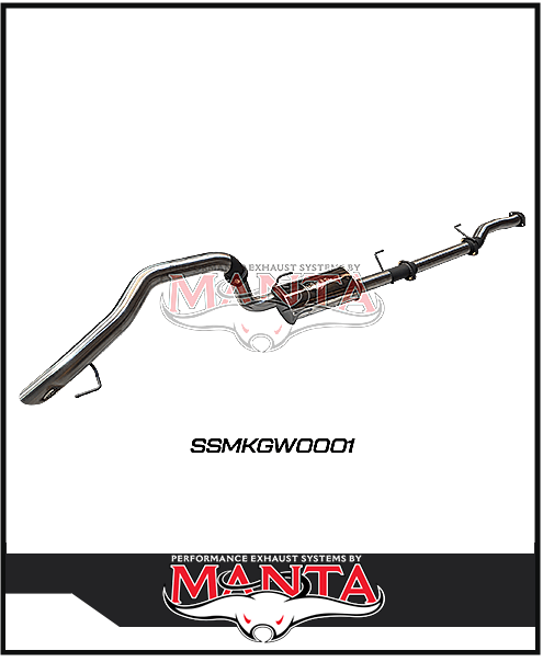 MANTA 3" STAINLESS STEEL CAT BACK EXHAUST SYSTEM FITS GWM TANK 300 2.0L 4CYL 2023-ON (SSMKGW0001)