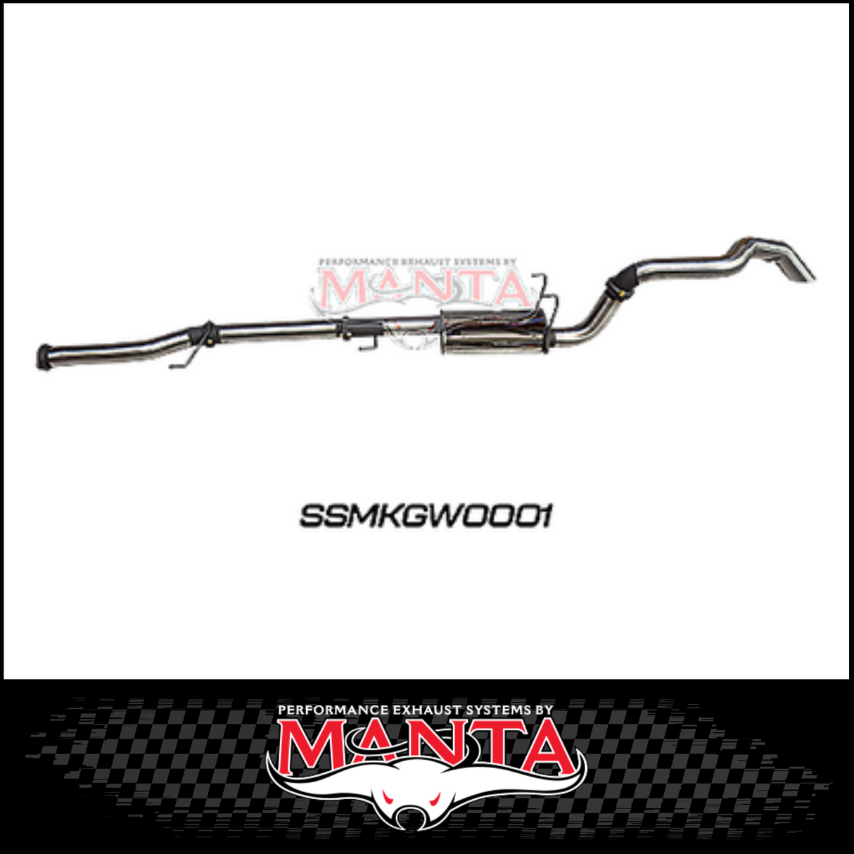 MANTA 3" STAINLESS STEEL CAT BACK EXHAUST SYSTEM FITS GWM TANK 300 2.0L 4CYL 2023-ON (SSMKGW0001)